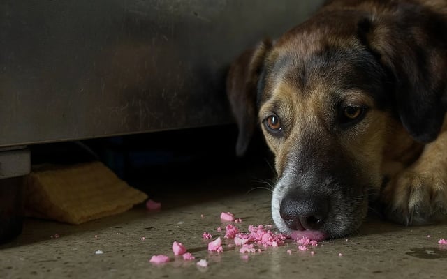 A realistic editorial pet-care scene illustrating If Your Dog Ate Rat Poison: A Monsoon Guide for India.