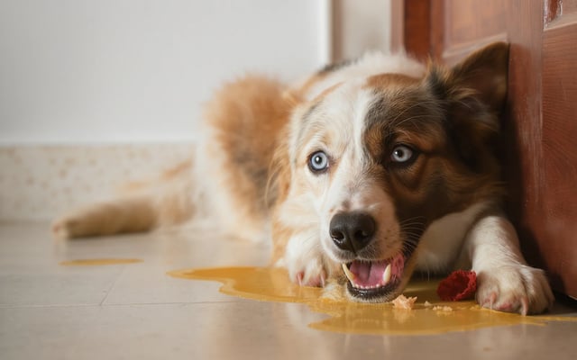 A realistic editorial pet-care scene illustrating Separation Anxiety in Dogs: When Your Dog Dreads You Leaving.